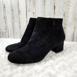 Arizona Jeans Faux Suede Ankle Booties Black Size 7.5